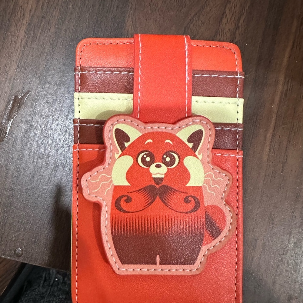 Loungefly Disney Pixar Turning Red Backpack & Cardholder NWT - Picture 4 of 9